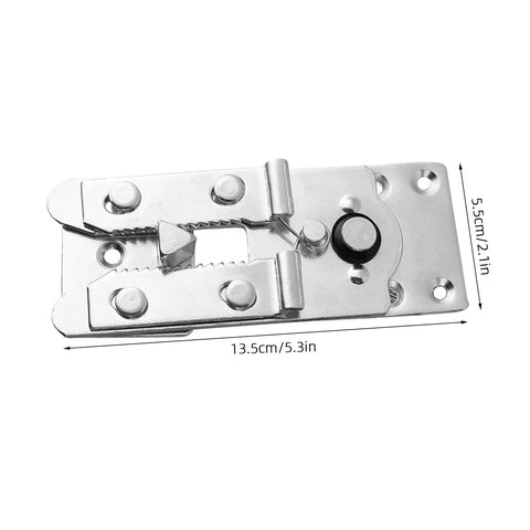 Heavy Duty Sectional Couch Connectors 6 Pack, Metal Lock Clips For Upholstered Furniture, silver metal locking clip detail.