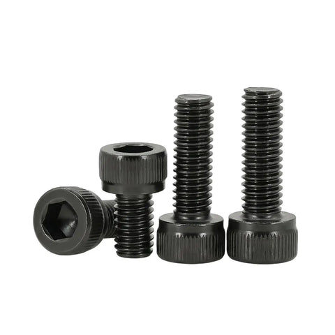 Hardcore M4 X 20mm Fully Machine Thread Hex Socket Head Cap Screws Bolts 304 Stainless Steel Black Oxide 50 Pack
