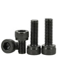 M3 X 8mm Hex Socket Head Cap Screws 50 Pack Black Oxide 304 Stainless Steel Hex Wrench Included showcasing various screw sizes.