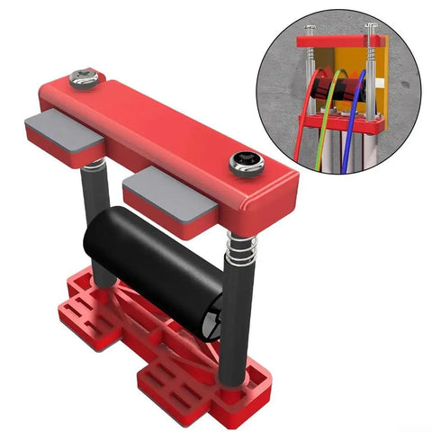Compact Threading Aid For Cable Pulling In Tight Spaces With High Strength Spring Non Slip Base And Smooth Recoil For Stable Safe Wire Management For No Hassle Quick Install, metal and plastic, 94x30x80 mm