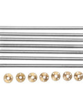 3D Printer T8 Lead Screw Kit, 8mm Diameter, Lengths From 100mm To 600mm, Available Leads 1mm 2mm 4mm 8mm 10mm 12mm, Includes Brass Nut