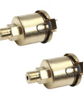 2 Pack M10x1 6ml Oil Cup Cap For Lathe Machine Oil Dispenser Copper Plated On Iron Gold Tone Replacement Oiler Cap Set Compatible