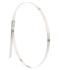 Heavy Duty 15 Inch 316 Stainless Steel Cable Tie Pack Of 100 Industrial Grade Strong Tie For Outdoor And Indoor Use With 112 Lb Tensile Strength And 4.53 Inch Max Bundle Diameter, single tie looped