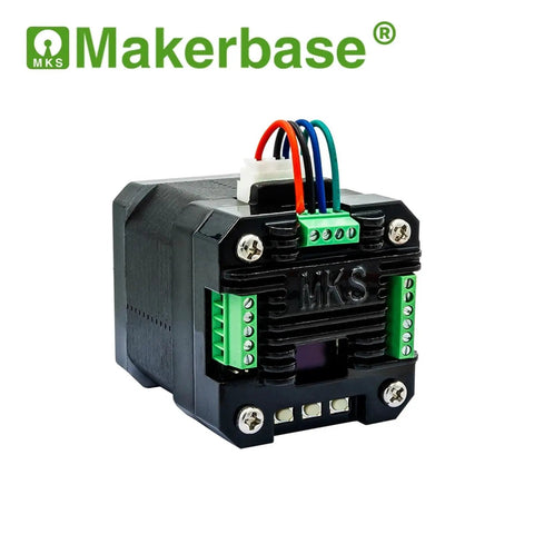 Closed Loop NEMA17 Stepper Motor Driver With GenL FOC For CNC And 3D Printers, Quiet Operation, High Efficiency, Pro Grade Precision Motion Control, RS485 Ready, SERVO42D Model For Smooth, Reliable Actuation, black MKS Makerbase unit