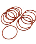 Red Silicone O Ring 38mm OD 34mm ID 2mm Thick VMQ Seal Gasket Pack Of 10 For Travel Mugs Coffee Cups Water Bottles And Small Appliances