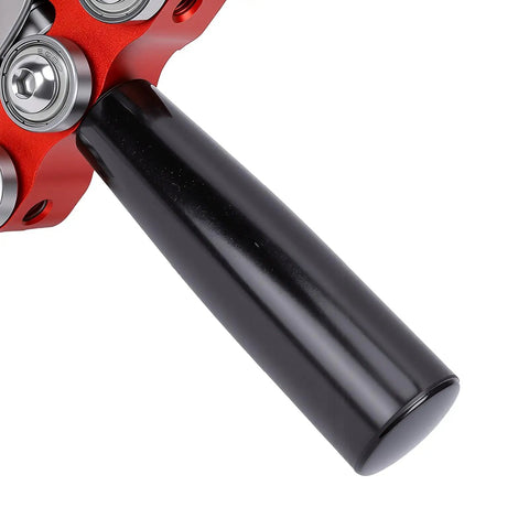 Close-up of handle on Sheet Metal Roller 1 Station Bender For 90 To 180 Degree Bends, Hand Tool Makes 0.59 To 1.18 Inch Curves