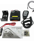 Tri Band Mobile Ham Transceiver With Dual Watch And Dual Standby, 25W 2m 1.25m 70cm Radio, microphone, bracket, cables