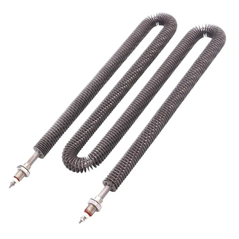 Electric Finned Tubular Heater Hella Fast Heat Rise Air Oven Element W Shaped Stainless Steel 220V Heavy Duty Industrial 1KW To 2500W with dual coils