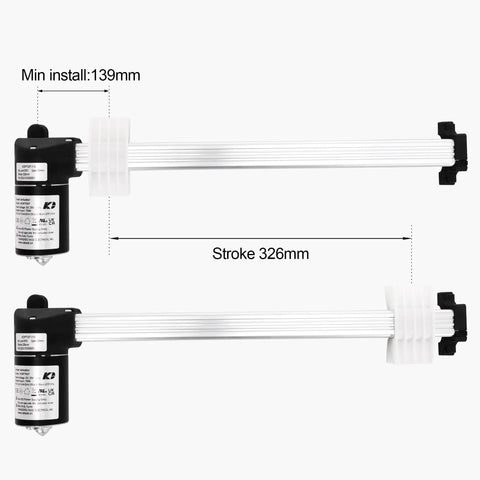 Heavy Duty Recliner Linear Actuator Replacement KDPT007-113, electric sofa part, aluminum rail, 800N load, 29V DC, 75W