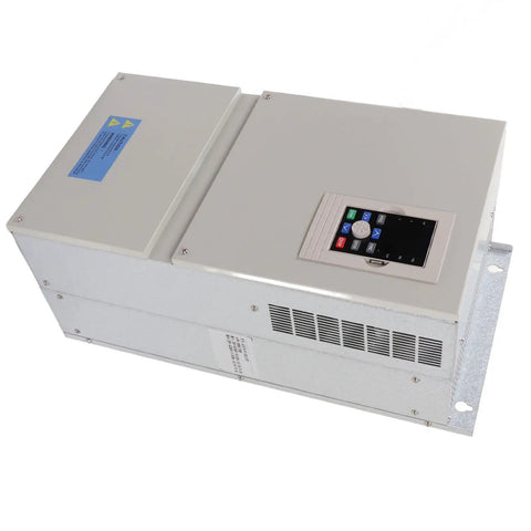 Beefy 380V Ac Variable Frequency Drive For Cnc Machines With Massive Heat Sink And Quiet Fan Delivering Killer Heat Dissipation Plus Smooth Speed Control For Low Noise Performance And Wide Range Use While Staying Rock Solid Under Heavy Loads.