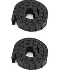 Semi Enclosed Cable Drag Chain For CNC Machines And Tools, 1 Meter Length, 2 Pack, Inner Size 15mm By 30mm, R28 38 Bending Radius