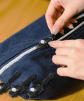 Using Zipper Repair Kit With 12 Replacement Pulls In 3 Sizes Quick Install Detachable Pulls No Sewing Needed For Jackets Luggage And Bags Black