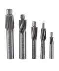 Ausenzup 5-pc counterbore drill bit set, M3-M8, HSS-AL, 4-flute end mills