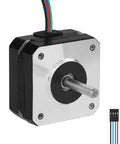 Nema 17 Stepper Motor 2 Phase 1.8 Degree 0.16 Nm High Torque Bipolar With 4 Wire Cable 1M 24mm Shaft 5mm Dia front view