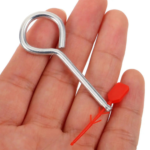 Premium Fire Extinguisher Pin Set With Red Tamper Seals For Home And Office Vehicle Safety Locks Fits Most Standard Models in hand