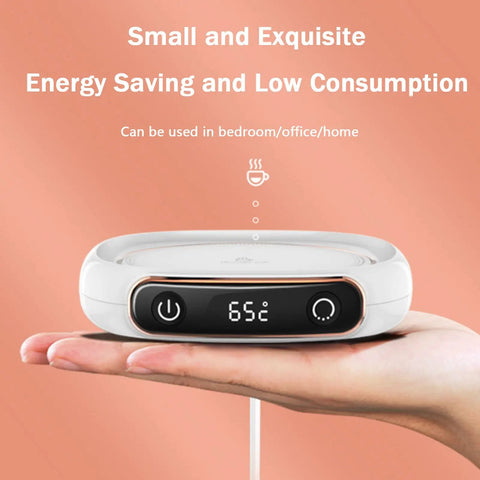 Desk Coffee Warmer With Auto Shut Off And Three Heat Modes Keeps Your Daily Brew Cozy Till The Last Sip Led Touchpad Display on hand.