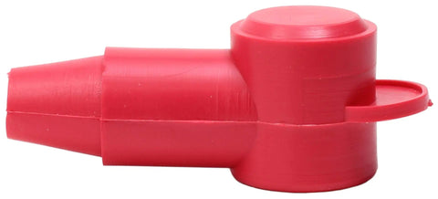 Red Flexible Stud Terminal Boots Five Sixteenths Inch To One Quarter Inch, Two Pack Over Nut Covers To Prevent Shorting