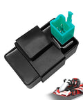 5 Pin CDI Box Replacement for 125cc Dirt Bikes, ATVs, Quads, Go Karts, Pit Bikes, black ignition box with teal connector