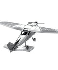 Cessna 172 Airplane 3D Metal Model Kit For Hobbyists Unassembled No Glue Or Solder Needed Easy Clip And Bend Build With Tweezers