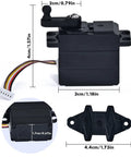 Beefy 5-Wire Steering Servo 25-ZJ04 LG-ZJ04 dimensions for RC 1/10 9125 S920 car, high torque, durable monster truck compatible