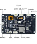 ESP32 S3 Touchscreen Module 2 Point 8 Inch IP LCD Display featuring WiFi Bluetooth capability with various ports and interfaces.