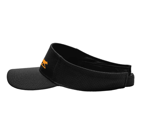 Dog Running Sun Visor For Canicross And Jogging, Lightweight Trail Gear For Athletes With Dogs, Keeps Sweat Out Of Eyes, Black, Side View
