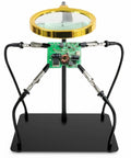 Helping Hands Soldering Station With 3X Magnifying Glass, Four Flexible Arm Magnifier And Third Hand Soldering Tool on base