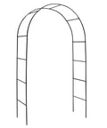 Outdoor Flower Garden Arch Trellis 7.8 Ft High By 4.6 Ft Wide Metal Garden Pergola Arbor For Climbing Plants, Black Epoxy Steel