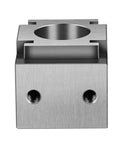 Rock Solid Double Direction Ok Clamp For Tabletop Machining Adjustable Side Fixture With Fixed Clamp Block To Stabilize Workpieces Heavy Duty Precision Jig For Milling Drilling Mold Making And Quick Setup, front view