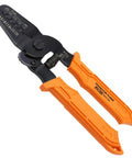 PA-09 Pro-Grade Precision Micro Connector Crimping Pliers 175mm for AWG 32-20 Wires with orange handles, black tool head.