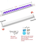 UV Black Light Bar USB 10W 1Ft LED Strip Lights For Bedroom Posters Fluorescent Paint Glow In The Dark Party Decor Magnetic Mount