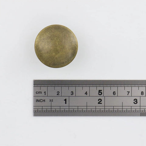 Rock Solid Vintage Antique Brass Cabinet Knobs For Dressers And Drawers Heavy Duty Zinc Alloy Build with 1.16 inch diameter.
