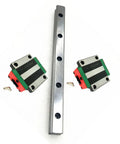 Two Piece Linear Guide Rail Kit With HGH15CA Slider And HGW15CC Flange For CNC Machines And 3D Printers, 800mm rail, steel linear motion set