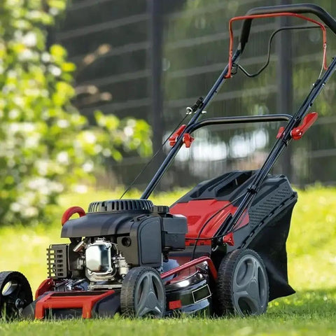 Lawn mower on grass emphasizing durable power transmission, complementing Heavy Duty V Belt Replacement For 532131264 531005026 And 544238901 Built Tough For Heavy Equipment And Industrial Machinery Delivers Smooth Power Transmission And Long Lasting Drive Reliability