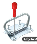 Three And One Half Inch Heavy Duty Pull Ring Handles For Toolboxes Chests And Doors Zinc Plated Steel Construction installation.