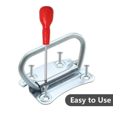 Three And One Half Inch Heavy Duty Pull Ring Handles For Toolboxes Chests And Doors Zinc Plated Steel Construction installation.