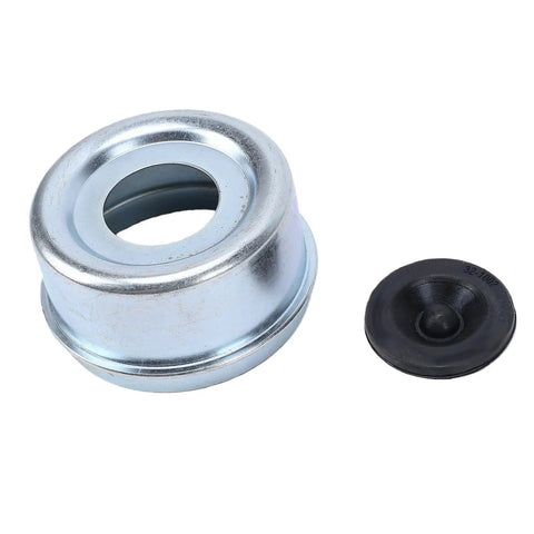 Trailer Wheel Bearing Protector Cap With Beefy Metal Rubber Build 2.72 Inch Hub Dust Cap Heavy Duty Seal For Boat Marine Utility RV Axles
