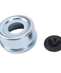 Trailer Wheel Bearing Protector 2.72 Inch Hub Cap, Metal And Rubber Dust Shield for Boat Trailer Marine and RV Axles