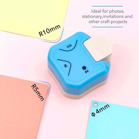 3 In 1 Hangtag Punch Kit With Portable Hole Punch And Rounded Corner Cutter for crafting projects