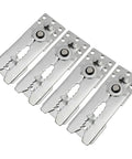 Heavy Duty Sectional Couch Connectors 7 Piece Snap Lock Sofa Clips With Interlocking Fasteners To Keep Your Couch Locked Down And Rock Solid No Wiggle Room Furniture Hardware - silver metal sofa clips set.