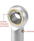 Two Pack Heavy Duty Rod End Bearing With Seven Sixteenths Inch Bore And Seven Sixteenths Twenty Right Hand Female Thread Built Tough For Maximum 11 Degree Angular Misalignment Forged Steel Body Hardened Bearing Steel Ball 13KN Static Load Heim Joint, greased