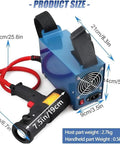 Heavy Duty 1500W Induction Bolt Heater, Handheld Heat Tool With Four Magnetic Coils And Rugged Case, size details and measurements displayed.