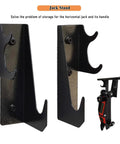 Heavy Duty Wall Mount Jack Stand Organizer For Garage And Shop Pro Grade Steel Storage Bracket Keeps Hydraulic Jacks Off The Floor