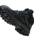Titan Black Steel Toe Work Boots With Kevlar Puncture Proof Midsole And Cushioned Insoles, slip-resistant sole view