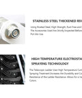 Close-up of stainless steel thickened rivet, part of Electric Attic Ladder Remote Control Pull Down Folding Loft Stairs.