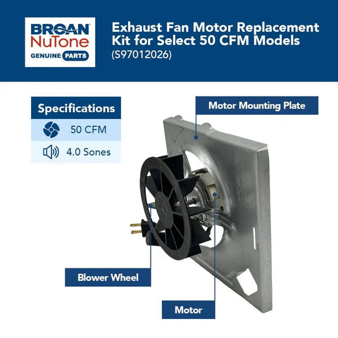 Upgraded OEM Authorized Fan Motor For 7 1 Quarter By 7 1 Half Inch Metal Housings Fits 688 696N 670 671 689 695 696MFG 663 And Nautilus N671 N688 Meets 2025 US Codes Easy Retrofit Quiet Long Lasting Ventilation Replacement