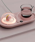 Smart Mug Warmer With Three Heat Levels And 20W Power To Keep Your Favorite Sips Piping Hot Now Featuring A Cute Dinosaur Night Light Aroma Diffuser