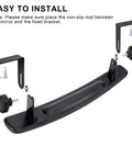 16.5 Inch Golf Cart Rear View Mirror With No Fuss 150 Degree Curved Design For EZGO Yamaha Club Car, installation hardware