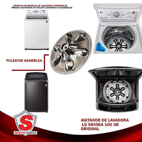 Pulsator Plate And Washplate Assembly Replacement For LG Washing Machines OEM Part Durable Build Easy Install Precisely Fits LG Washers