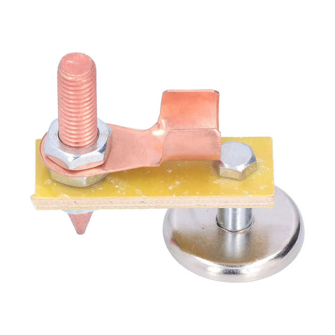Heavy Duty Magnetic Welding Support With Super Strong Suction And Copper Tail Grounding Tool, 3kg suction hold for stable metal repairs.